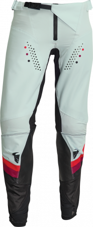 Pantaloni - Pantaloni dama atv/cross Thor Pulse Rev, culoare negru/alb menta, marime XS