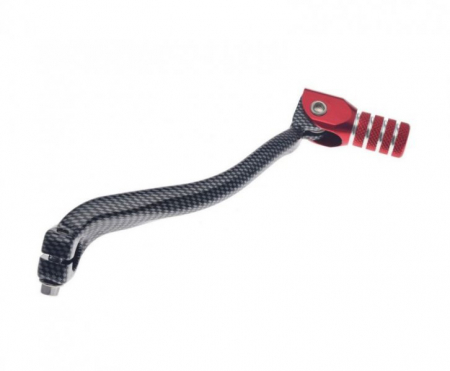Pedale - Pedala schimbator, Honda CRF250R 2010-2017, culoare carbon/rosu