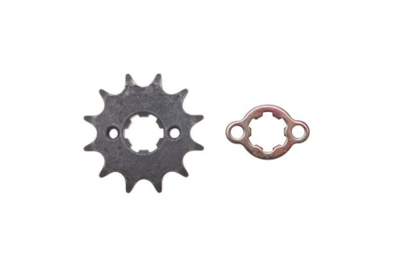 Transmisie - Pinion fata transmisie si siguranta moto/cross, 12 dinti, pas 428