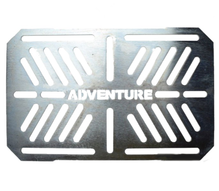 Suporti ATV & UTV - Placă de adaptare universală pentru suport lateral bagaje, Argintiu