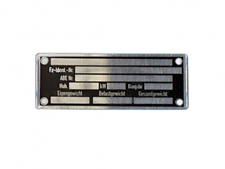 Accesorii - Placuta serie 80 x 30 mm