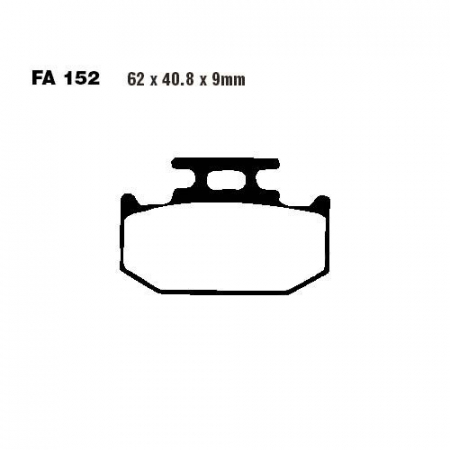Placute frana - Placute de frana FA152R MX Sinter R EBC