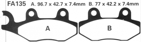 Placute frana - Placute frana EBC