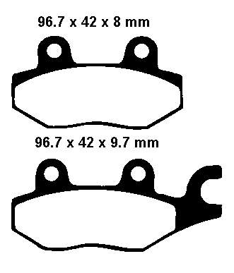 Placute frana - Placute frana EBC