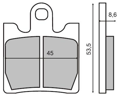 Frana - Placute frana fata Suzuki Burgman 250 '98/'99