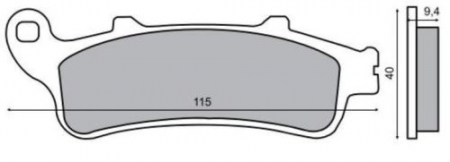 Placute frana - Placute frana Honda Pantheon 4T 125-150 /CB /FJS /VFR /XL /GL
