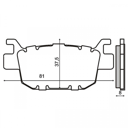 Placute frana - Placute frana Honda SH125/150 '09-