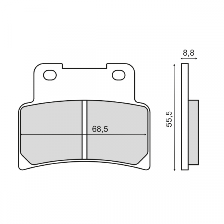 Placute frana - Placute frana Kimco Xciting 400i fata