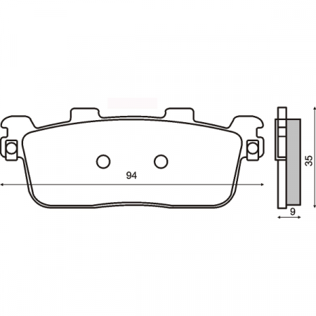 Frana - Placute frana Kymco People