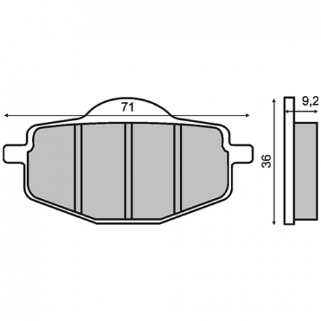 Placute frana - Placute frana MBK Flyone