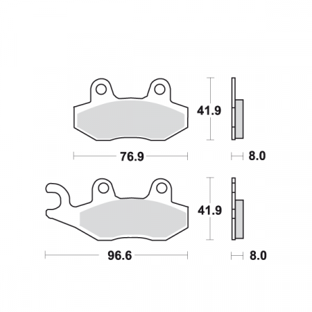 Placute frana - Placute frana MCB582SI