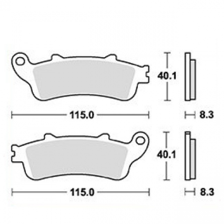Placute frana - Placute frana MCB705SH