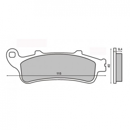 Placute frana - Placute frana MCB705SH