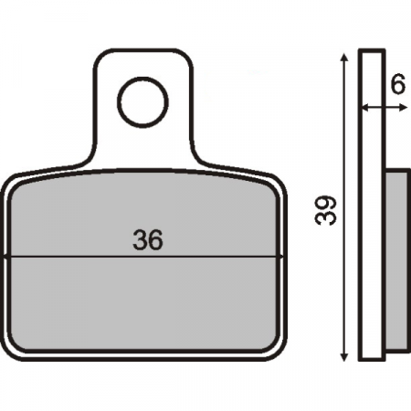 Placute frana - Placute frana Sherco 125-290 '99-'01/ Beta Rev3 250 '00-'04 (MCB767)