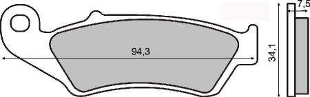 Placute frana - Placute frana Sinter Honda CR125