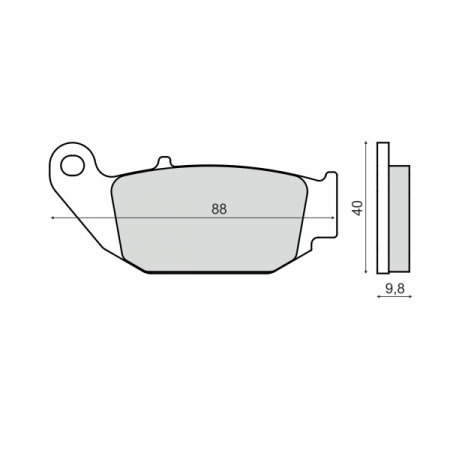 Placute frana - Placute frana sinter Honda Msx 125cc