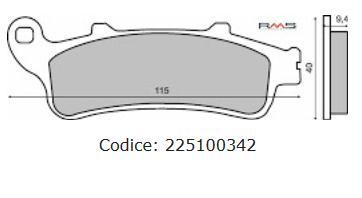 Placute frana - Placute frana (Sinter) Honda Pantheon 4T 125-150 /CB /FJS /VFR /XL /GL