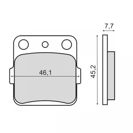 Placute frana - Placute frana sinter Kawasaki KX80 spate