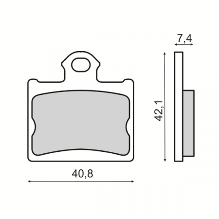 Placute frana - Placute frana sinter KTM SX 85 19/16 WHEEL 85 2011/2018, echivalent MCB831