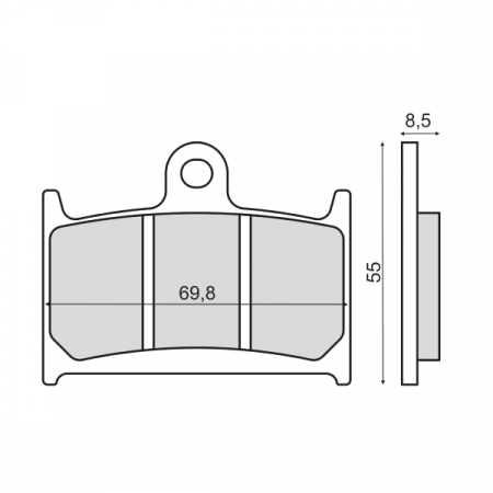 Placute frana - Placute frana (Sinter) Yamaha TZ 125 1998