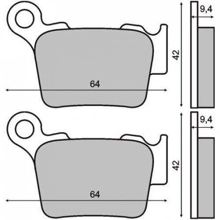 Frana - Placute frana spate Husqvarna/KTM 125-525