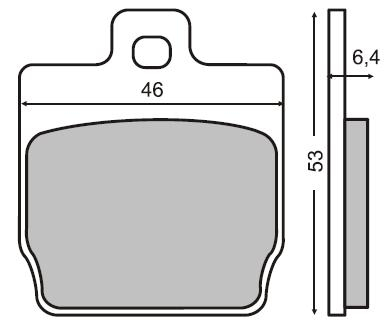 Frana - Placute frana spate MBK Nitro