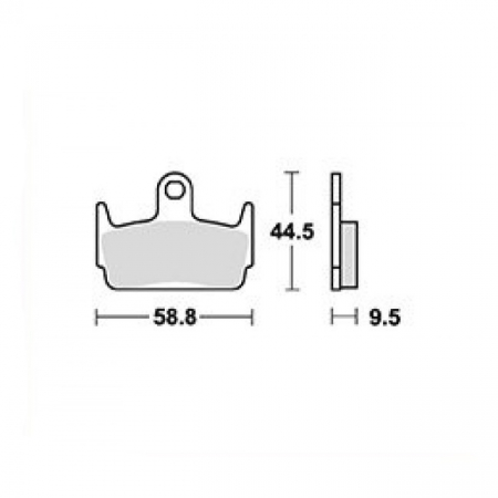 Placute frana - Placute frana TRW Lucas MCB686