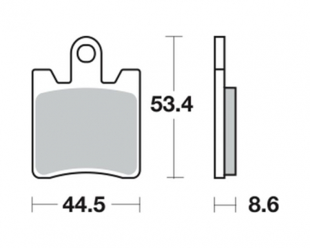 Placute frana - Placute frana TRW Lucas MCB706