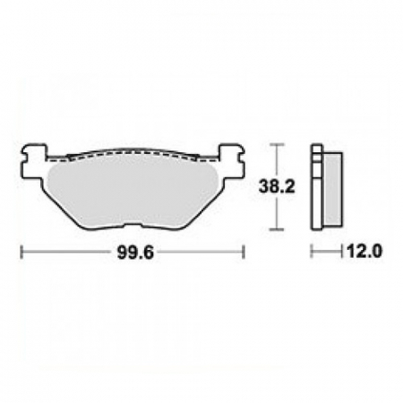 Placute frana - Placute frana TRW Lucas MCB722
