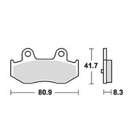 Placute frana - Placute frana TRW Lucas MCB746
