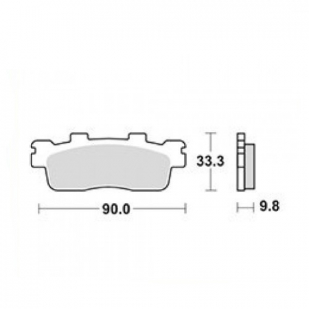 Placute frana - Placute frana TRW Lucas MCB830