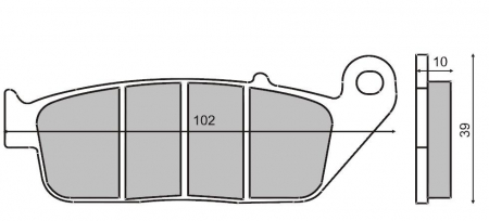 Placute frana - Placute frana Yamaha/Honda 250