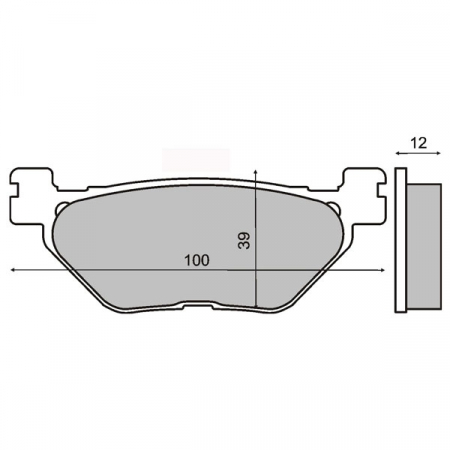 Placute frana - Placute frana Yamaha XP T-Max 500 '00-'03