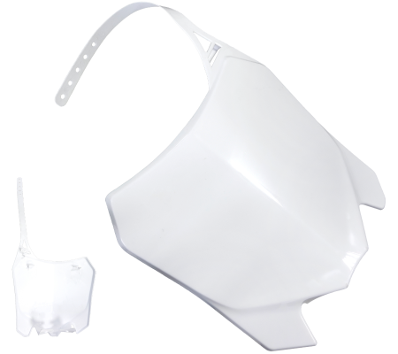 Suspensie Cadru - Plastic numar fata alb, Barton NXT300