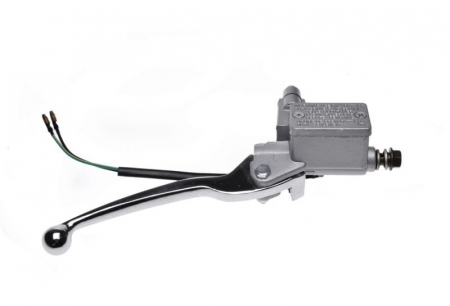 Suspensie Cadru - Pompa frana hidraulica cu maneta, pentru fata, filet cablu M10, culoare argintiu, WMX