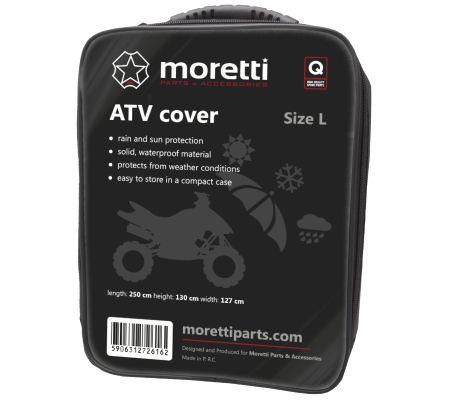 TRANSPORT & DEPOZITARE - Prelata atv exterior, material impermeabil, 250cm x 130cm x 127cm, marime L