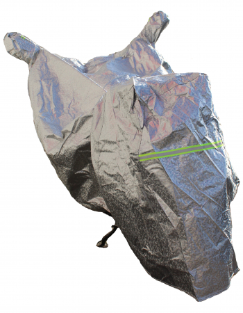 Transport & Depozitare - Prelata moto impermeabila, culoare argintiu, marime XL, dimensiuni 240x115cm