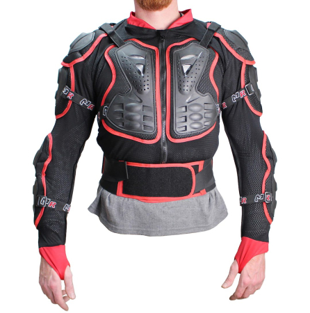 ECHIPAMENTE - Protectie cross enduro, Buzer VIG-20500, marime XL, culoare negru/rosu