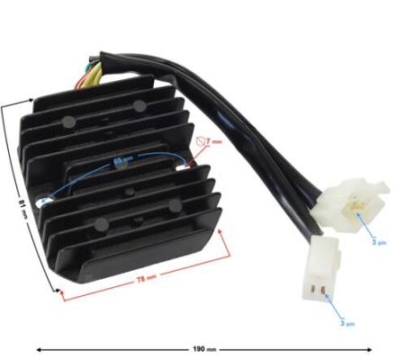Releu incarcare - Releu incarcare Barton Hyper 125, 2 mufe 6 pini