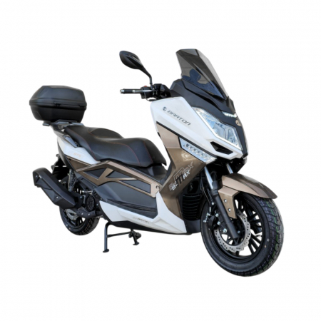 Motociclete & ATV - Scuter Barton B-Max 125cc 4T E5 , culoare alb/maro