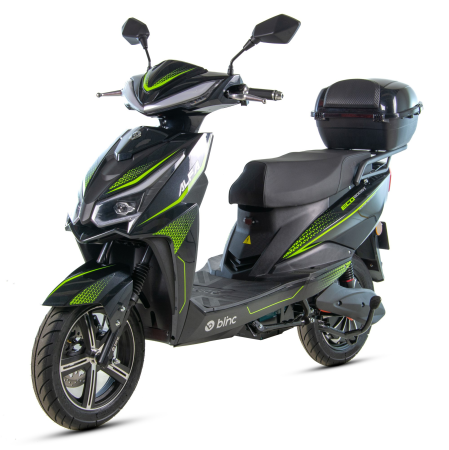 MOTOCICLETE & ATV - Scuter electric Blinc Alfa 2000w, 72V, culoare negru/lime