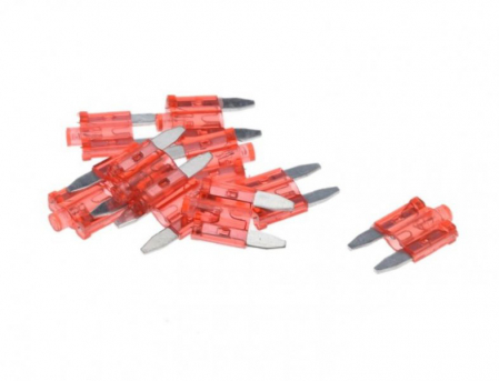 Sigurante - Set 10 sigurante mini 10A, cu led