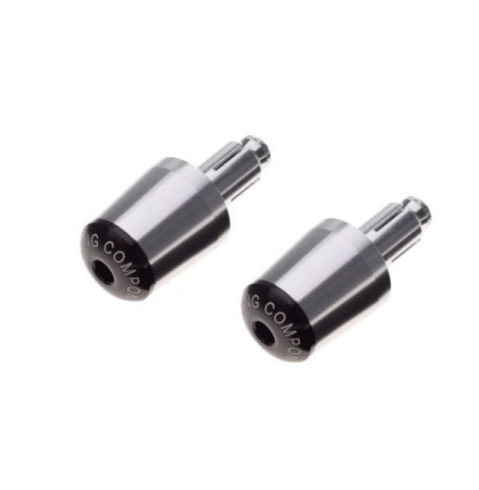 Suspensie Cadru - Set 2 capeti ghidon moto conici, culoare argintiu, din aluminiu