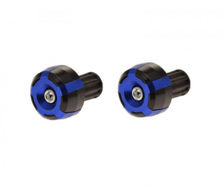 Suspensie Cadru - Set 2 capeti ghidon moto rotunzi, culoare negru/albastru