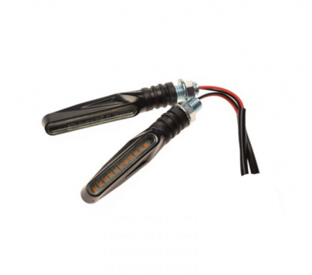 Set semnalizari - Set 2 lampi semnalizare LED, culoare negru, AM1465