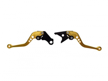 Suspensie Cadru - Set 2 manete frana si ambreiaj reglabile Honda CB600/CBR600 F2,F3,F4/CBR900RR/NC700 S/X, culoare auriu