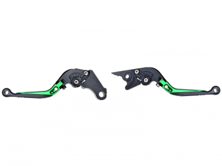 Manete - Set 2 manete frana si ambreiaj reglabile Honda CBR250R/300R/500R/CB500F/X, culoare verde