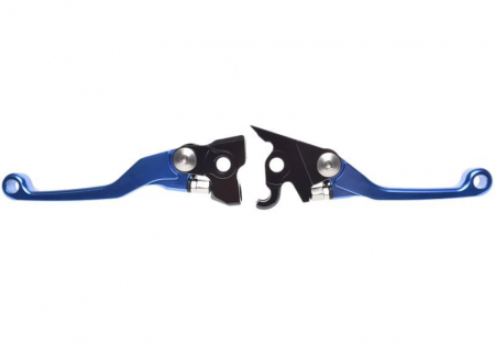 Suspensie Cadru - Set 2 manete frana si ambreiaj reglabile Ktm EXC250/350/450/530EXC,Husqvarna TE250, culoare albastru