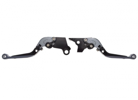 Suspensie Cadru - Set 2 manete frana si ambreiaj reglabile si rabatabile, Benelli Trk 502 2017-2019, culoare gri/negru