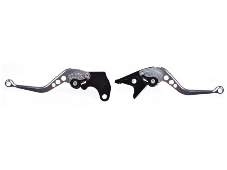 Suspensie Cadru - Set 2 manete frana si ambreiaj reglabile Suzuki Dl650 11-12/GSXR600 97-03/750 96-03/1000 01-04, culoare gri